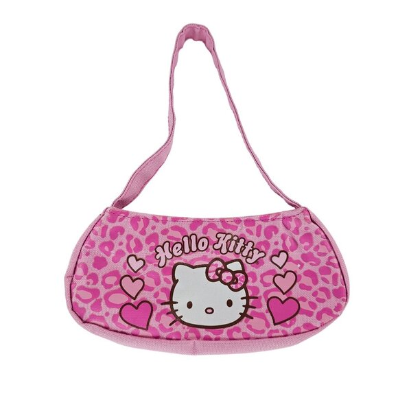 Sanrio Hello Kitty Mini Purse Bag 2006 Pink Leopard Small Kids Size - Picture 1 of 7